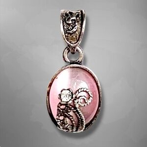 Pendant 925 sterling silver oval